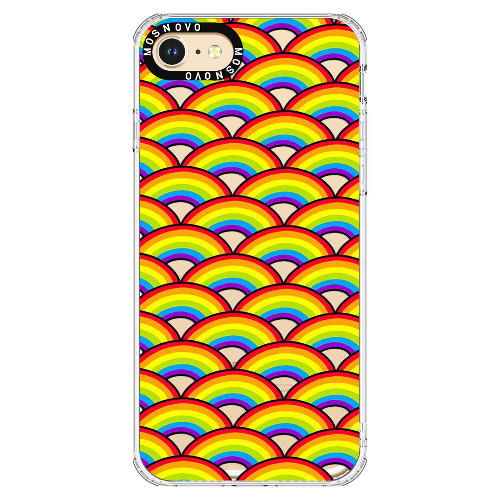 Rainbow Waves Phone Case - iPhone 8 Case - MOSNOVO