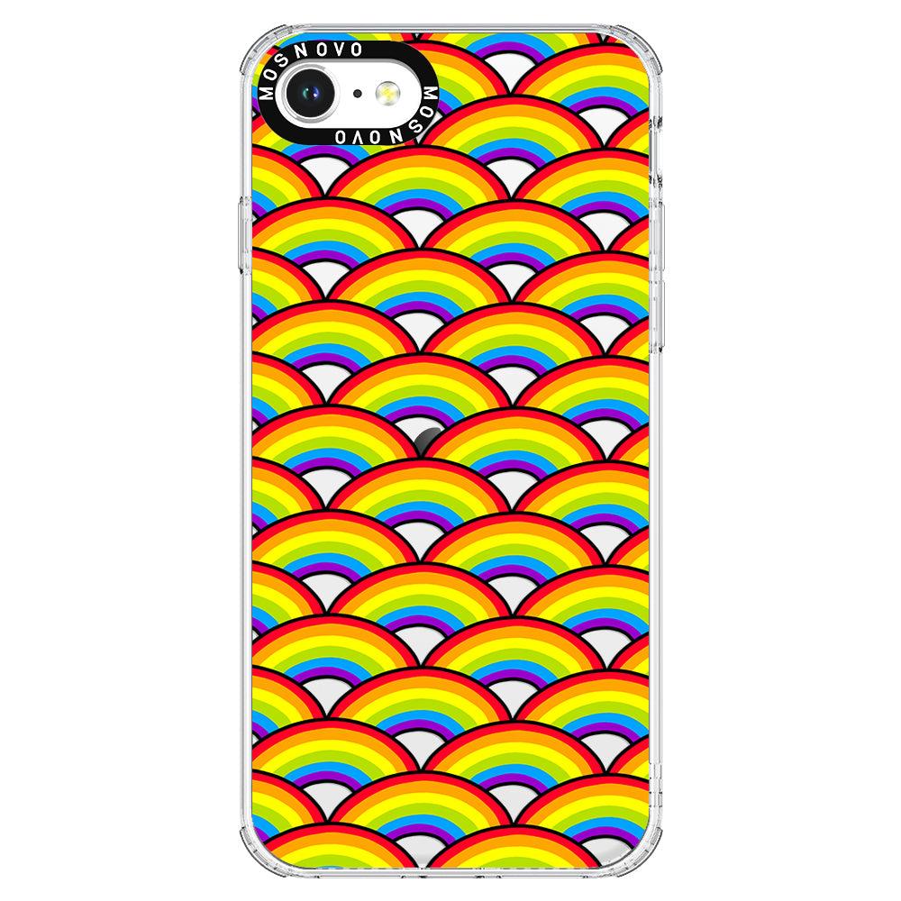 Rainbow Waves Phone Case - iPhone 8 Case - MOSNOVO