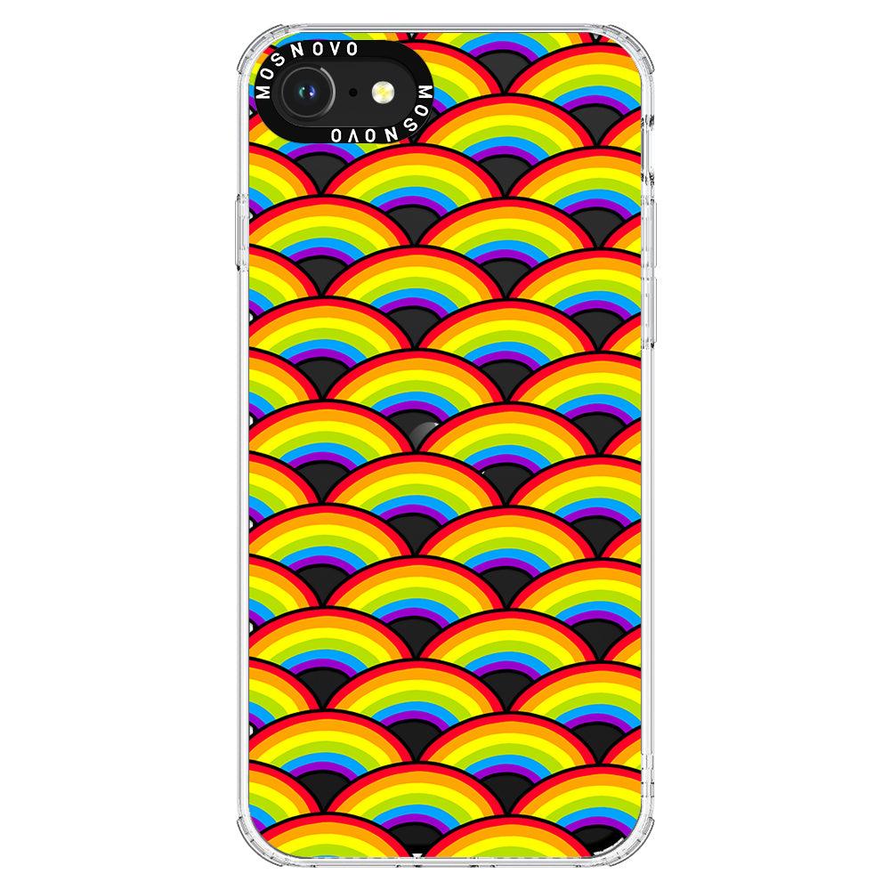 Rainbow Waves Phone Case - iPhone 8 Case - MOSNOVO