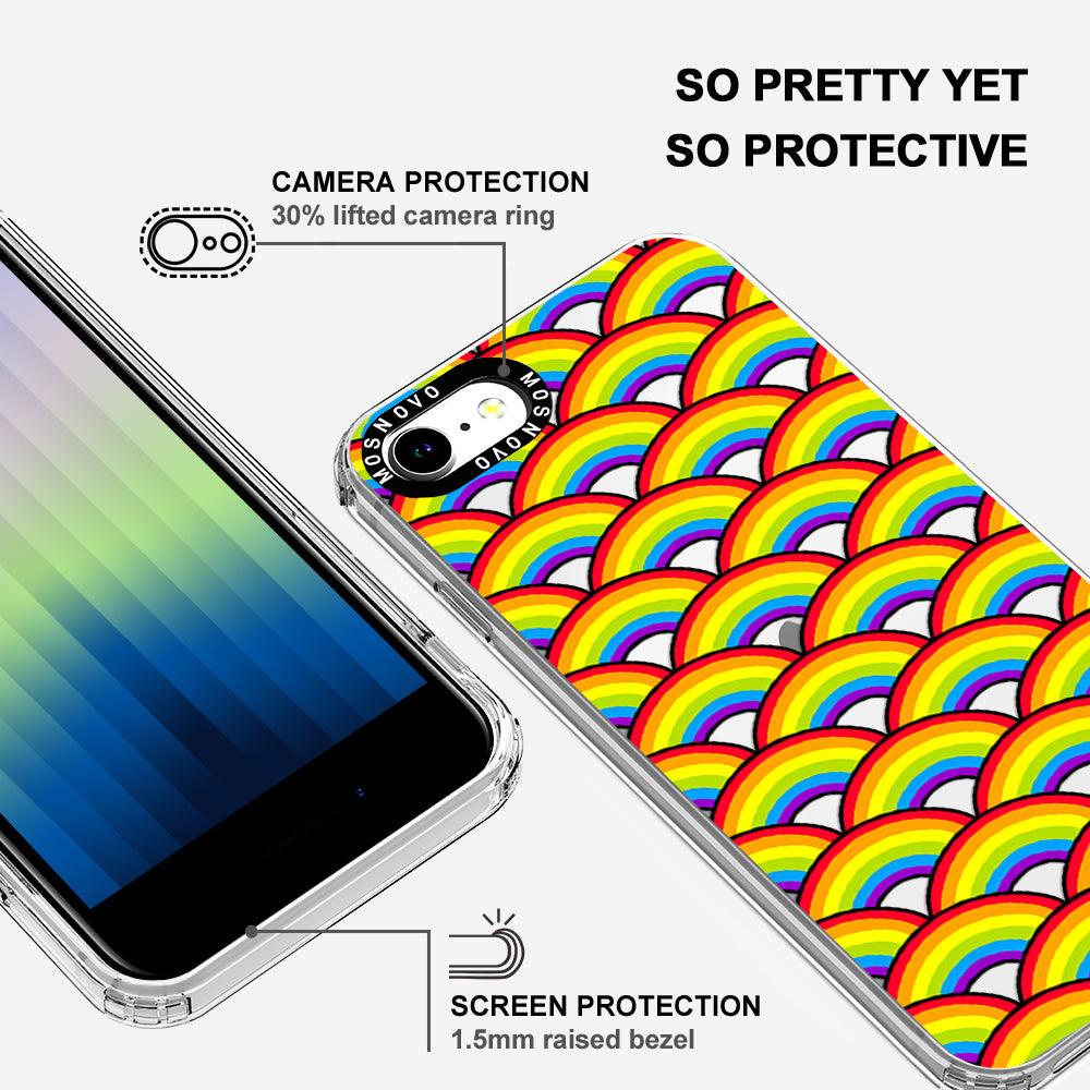 Rainbow Waves Phone Case - iPhone 8 Case - MOSNOVO