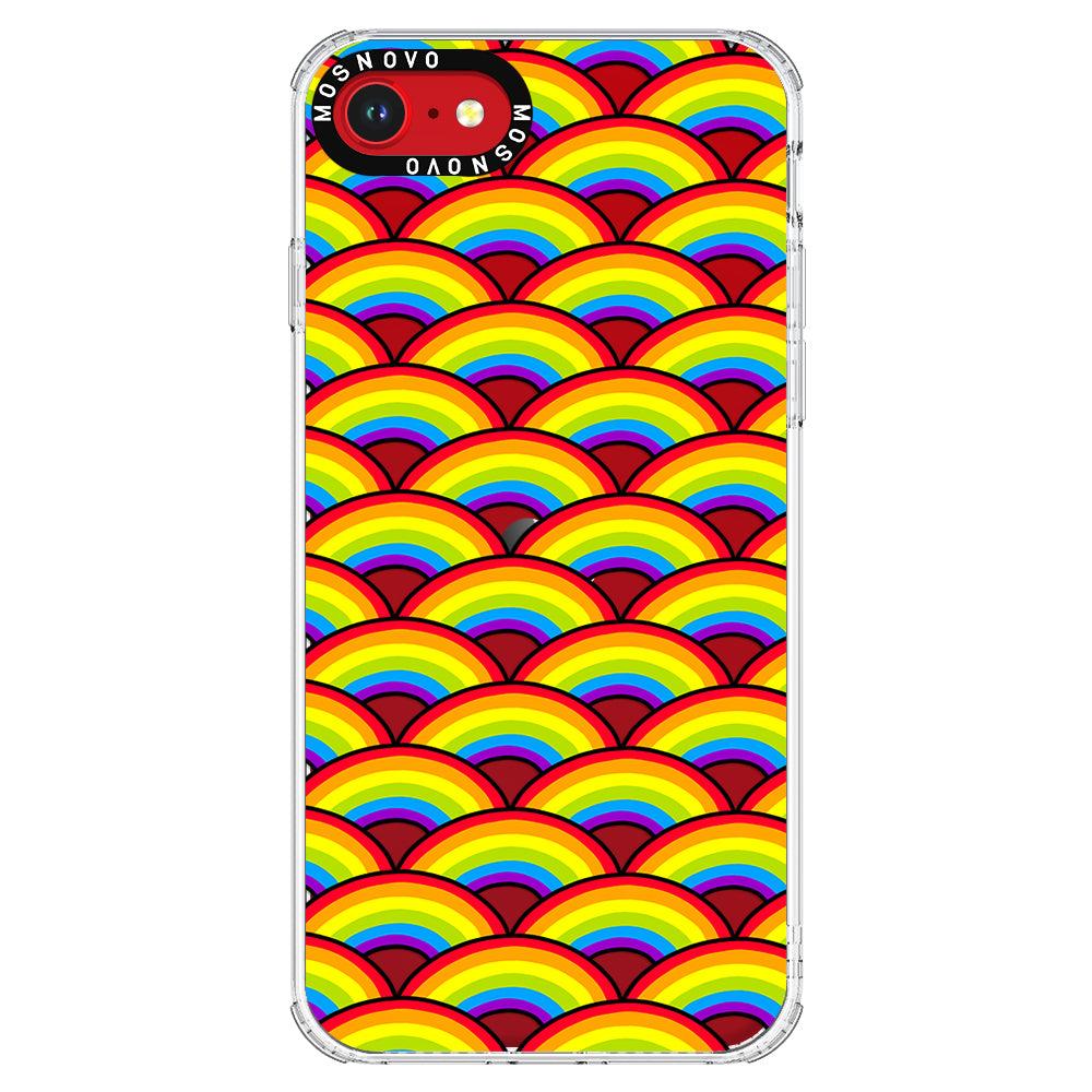 Rainbow Waves Phone Case - iPhone SE 2020 Case - MOSNOVO