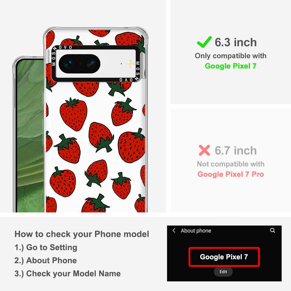 Red Strawberry Phone Case - Google Pixel 7 Case - MOSNOVO