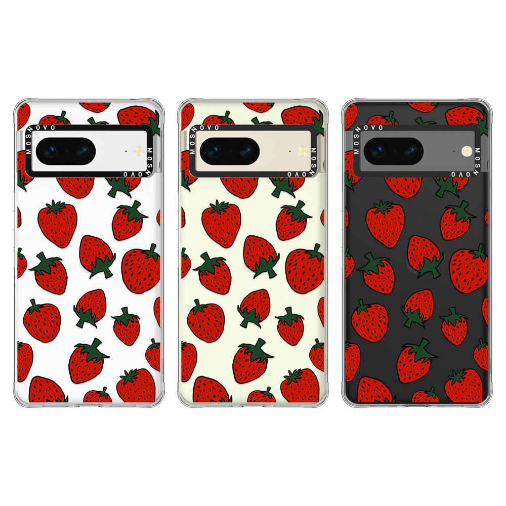 Red Strawberry Phone Case - Google Pixel 7 Case - MOSNOVO