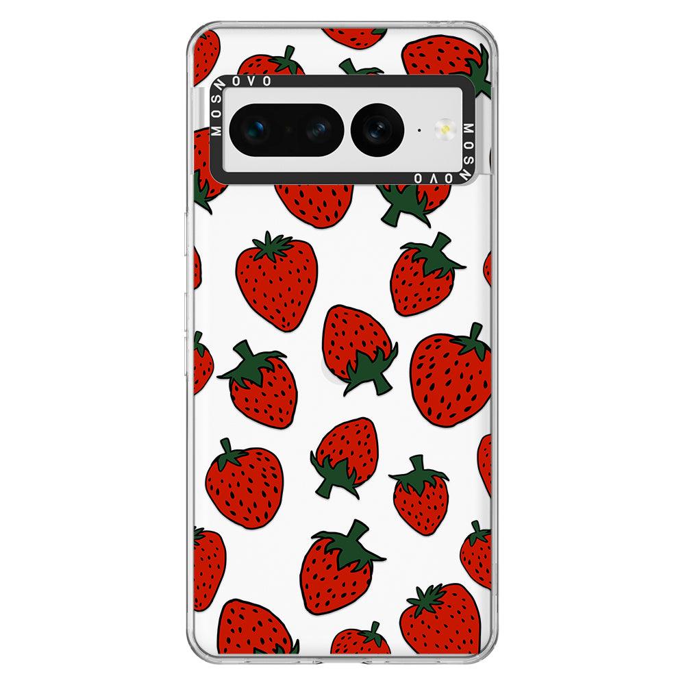 Red Strawberry Phone Case - Google Pixel 7 Pro Case - MOSNOVO