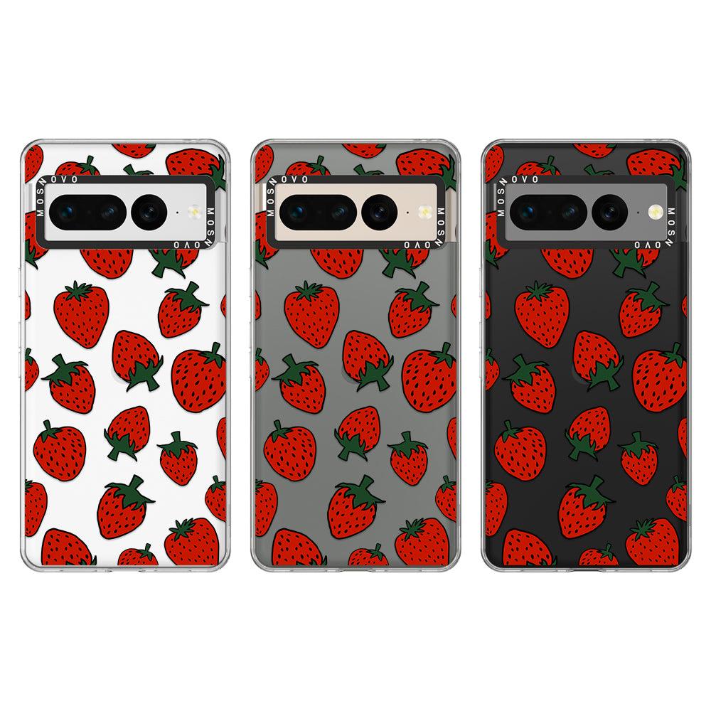 Red Strawberry Phone Case - Google Pixel 7 Pro Case - MOSNOVO