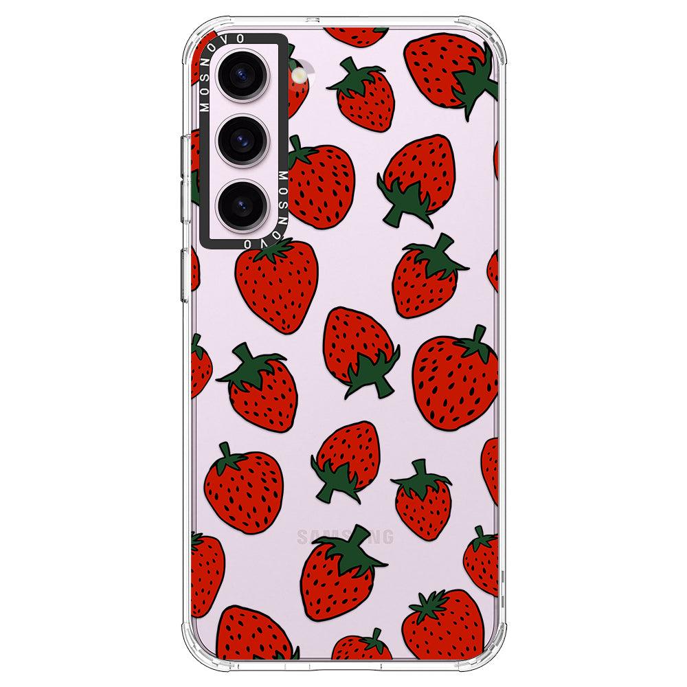 Red Strawberry Phone Case - Samsung Galaxy S23 Case - MOSNOVO