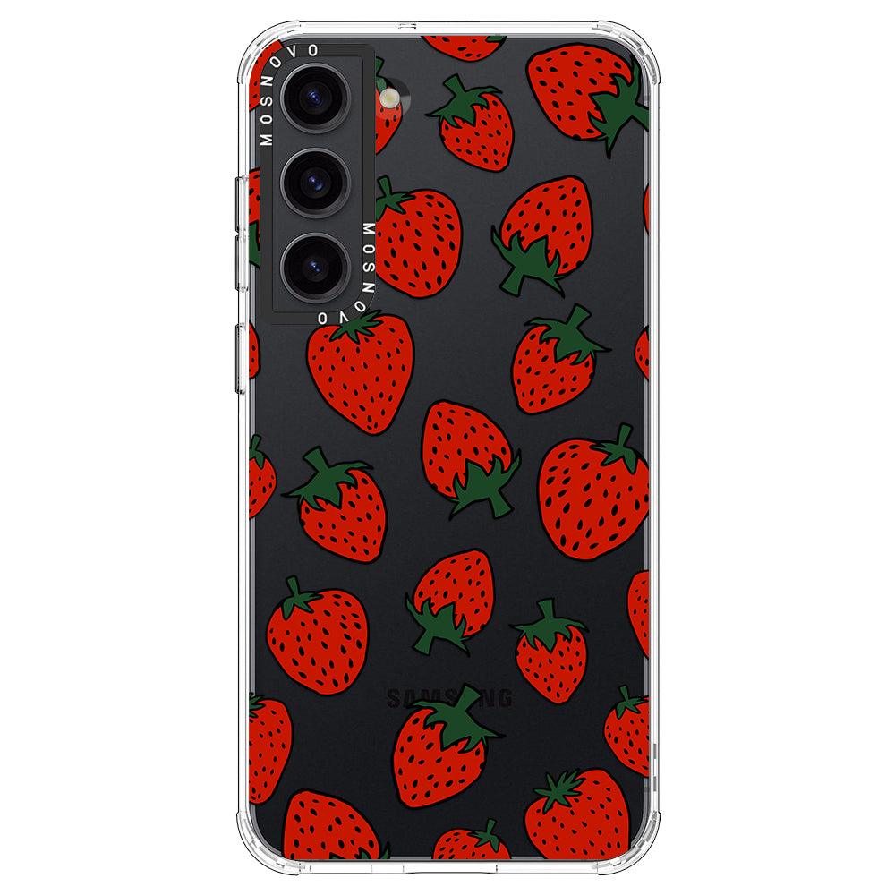 Red Strawberry Phone Case - Samsung Galaxy S23 Case - MOSNOVO