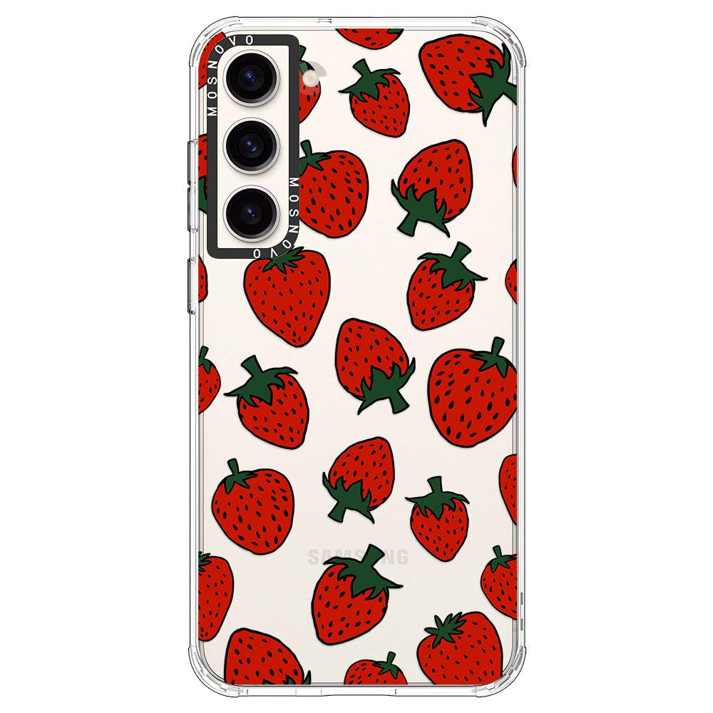 Red Strawberry Phone Case - Samsung Galaxy S23 Plus Case - MOSNOVO