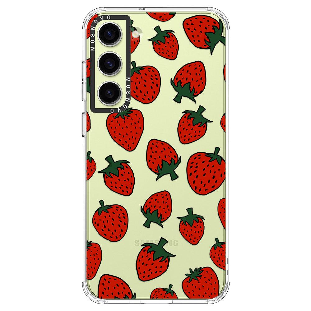 Red Strawberry Phone Case - Samsung Galaxy S23 Plus Case - MOSNOVO