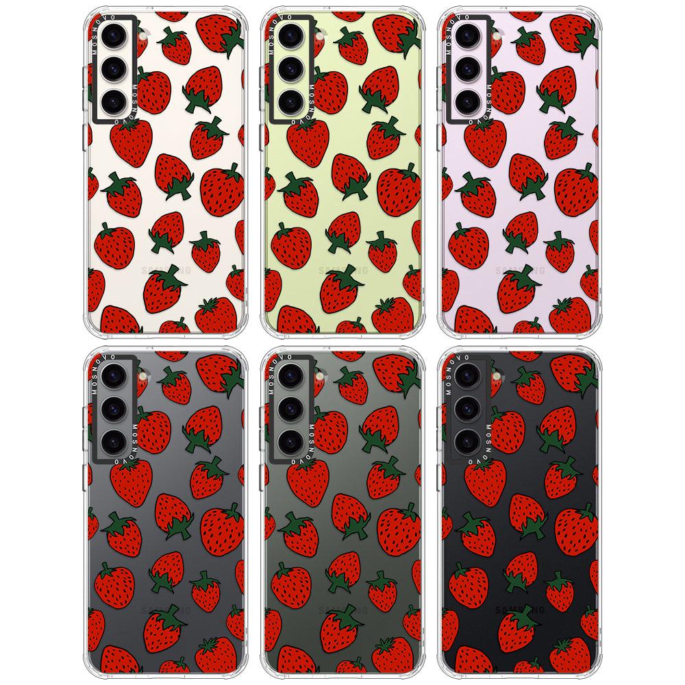 Red Strawberry Phone Case - Samsung Galaxy S23 Plus Case - MOSNOVO