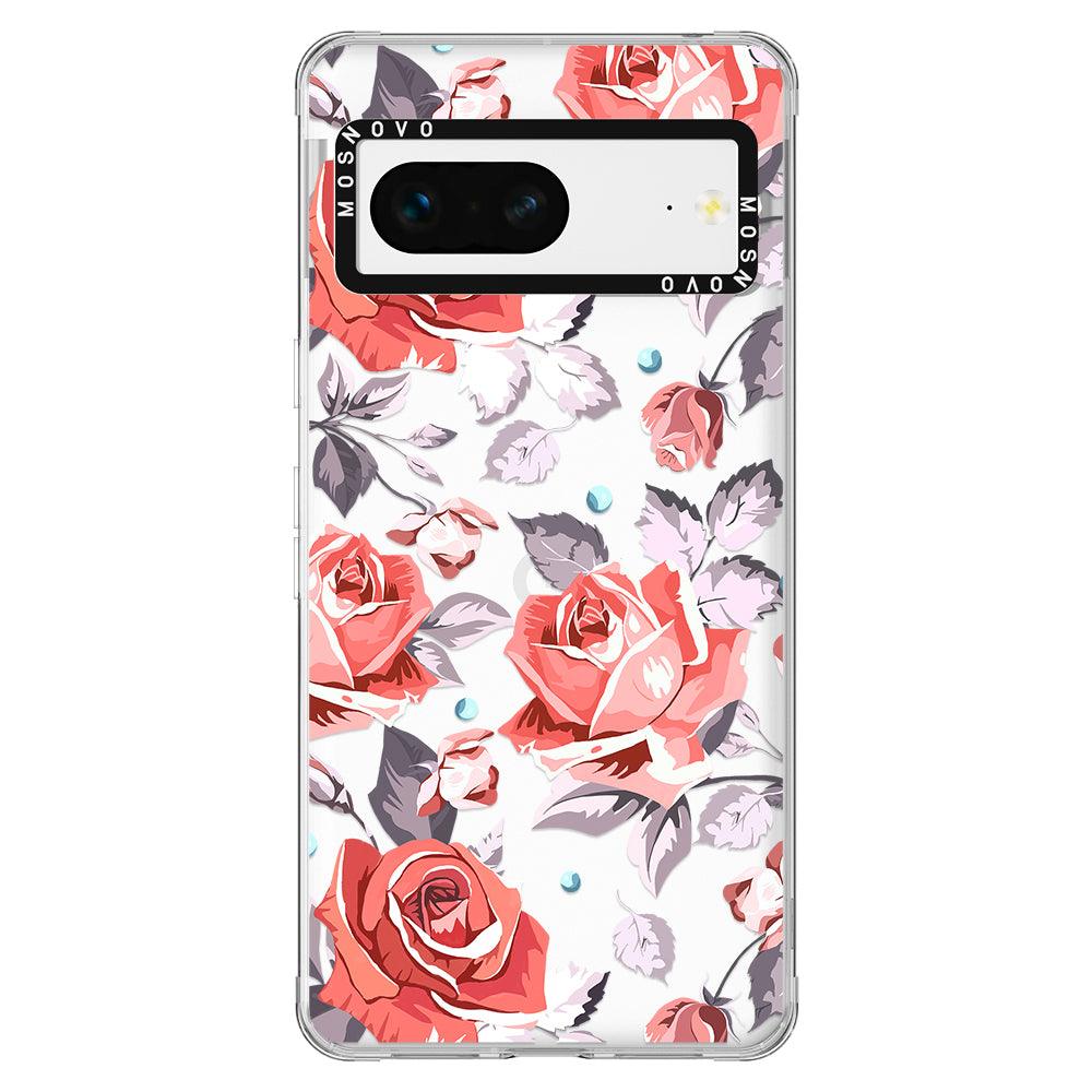 Retro Floral Phone Case - Google Pixel 7 Case - MOSNOVO