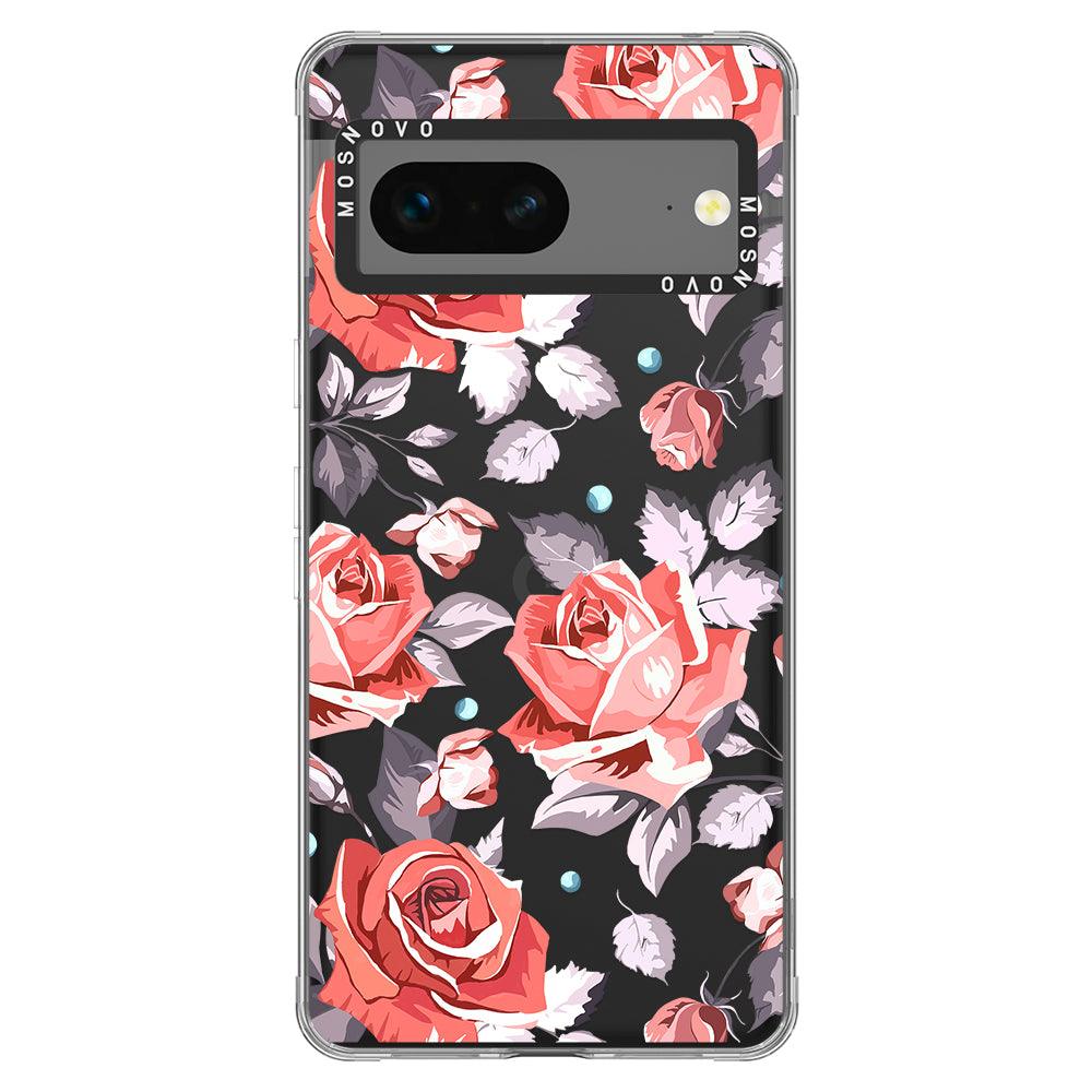 Retro Floral Phone Case - Google Pixel 7 Case - MOSNOVO