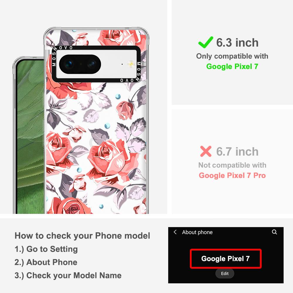 Retro Floral Phone Case - Google Pixel 7 Case - MOSNOVO
