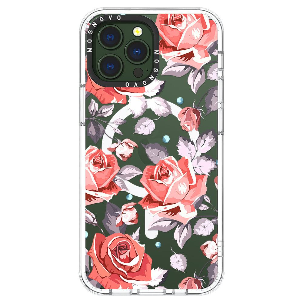 Retro Flower Roses Phone Case - iPhone 13 Pro Max Case - MOSNOVO