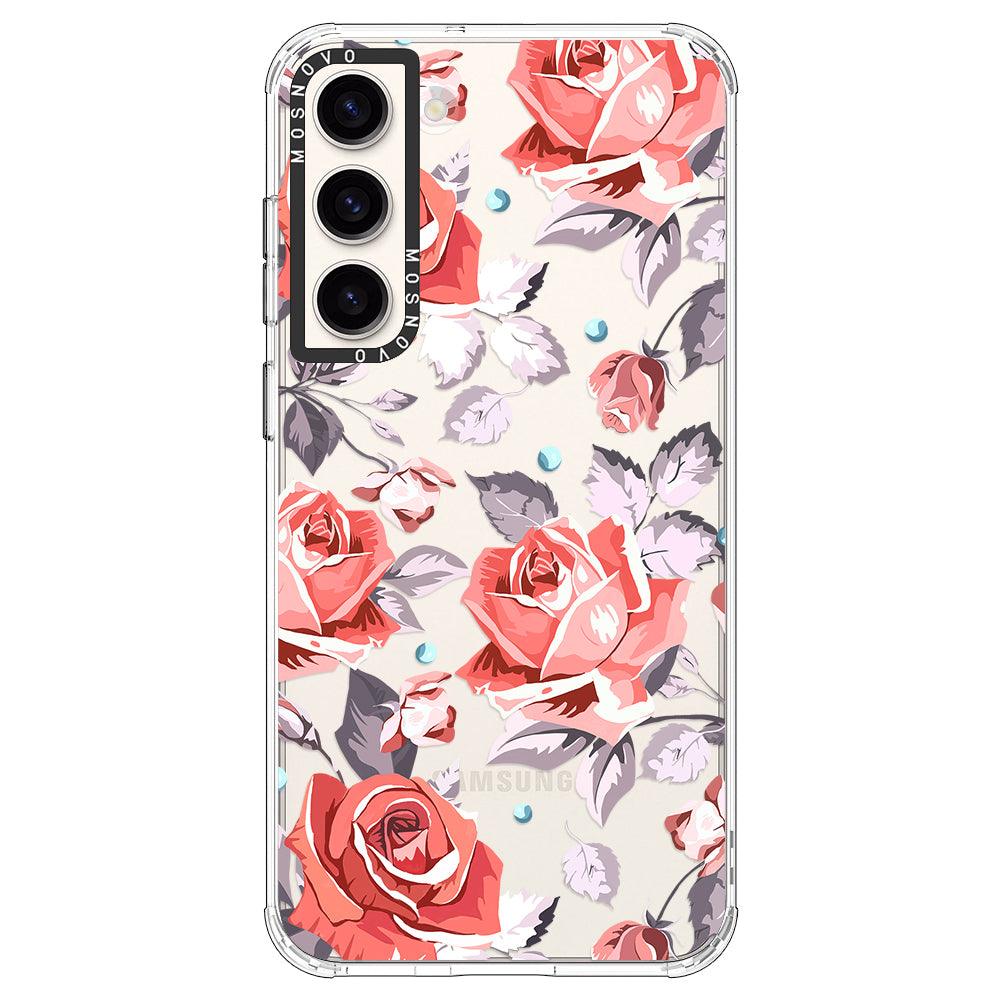 Retro Floral Phone Case - Samsung Galaxy S23 Case - MOSNOVO