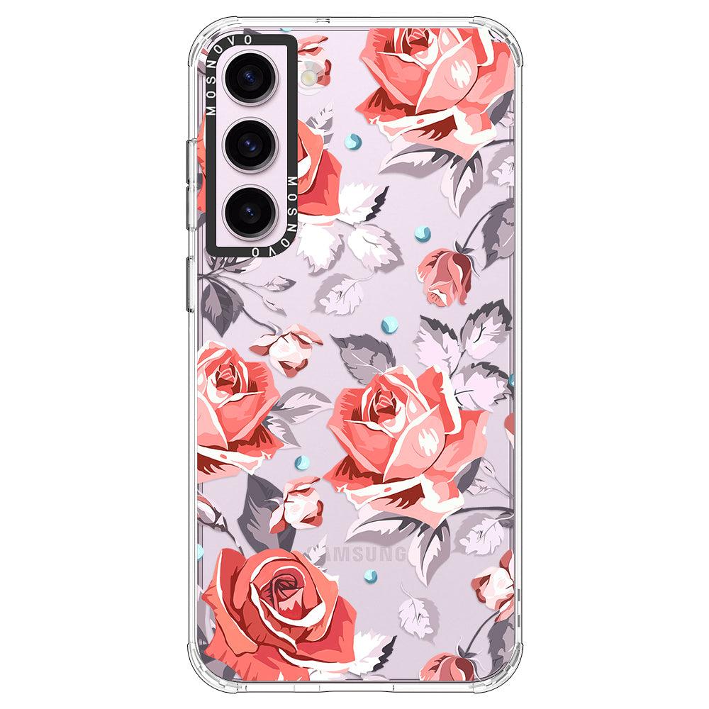 Retro Floral Phone Case - Samsung Galaxy S23 Case - MOSNOVO