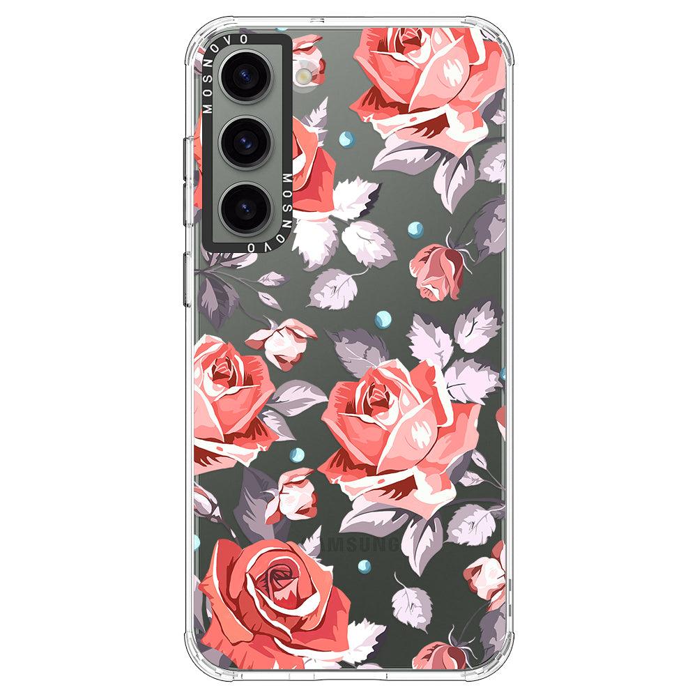 Retro Floral Phone Case - Samsung Galaxy S23 Case - MOSNOVO