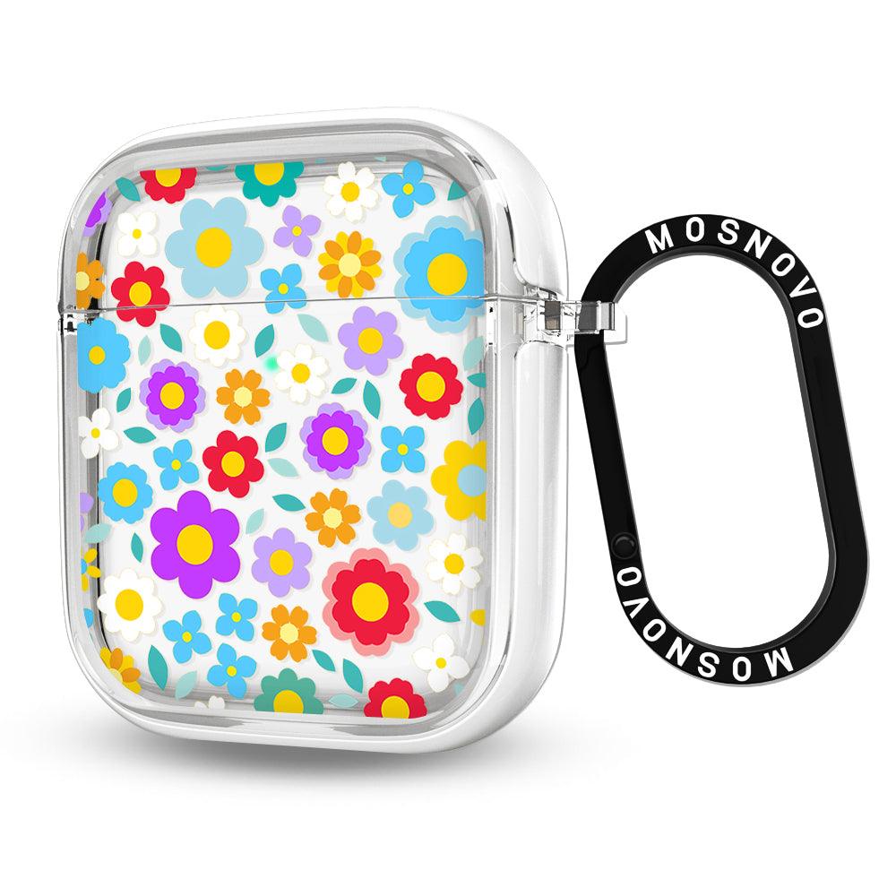 Retro Flower AirPods 1/2 Case - MOSNOVO