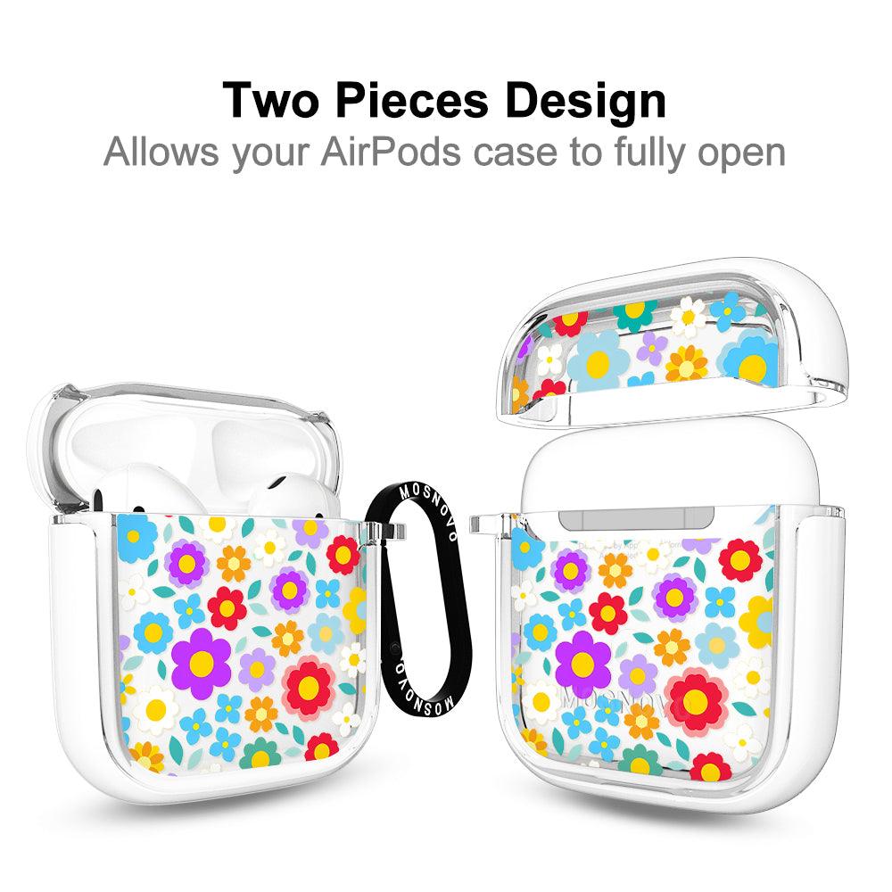 Retro Flower AirPods 1/2 Case - MOSNOVO