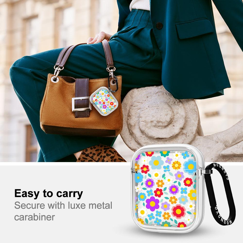 Retro Flower AirPods 1/2 Case - MOSNOVO