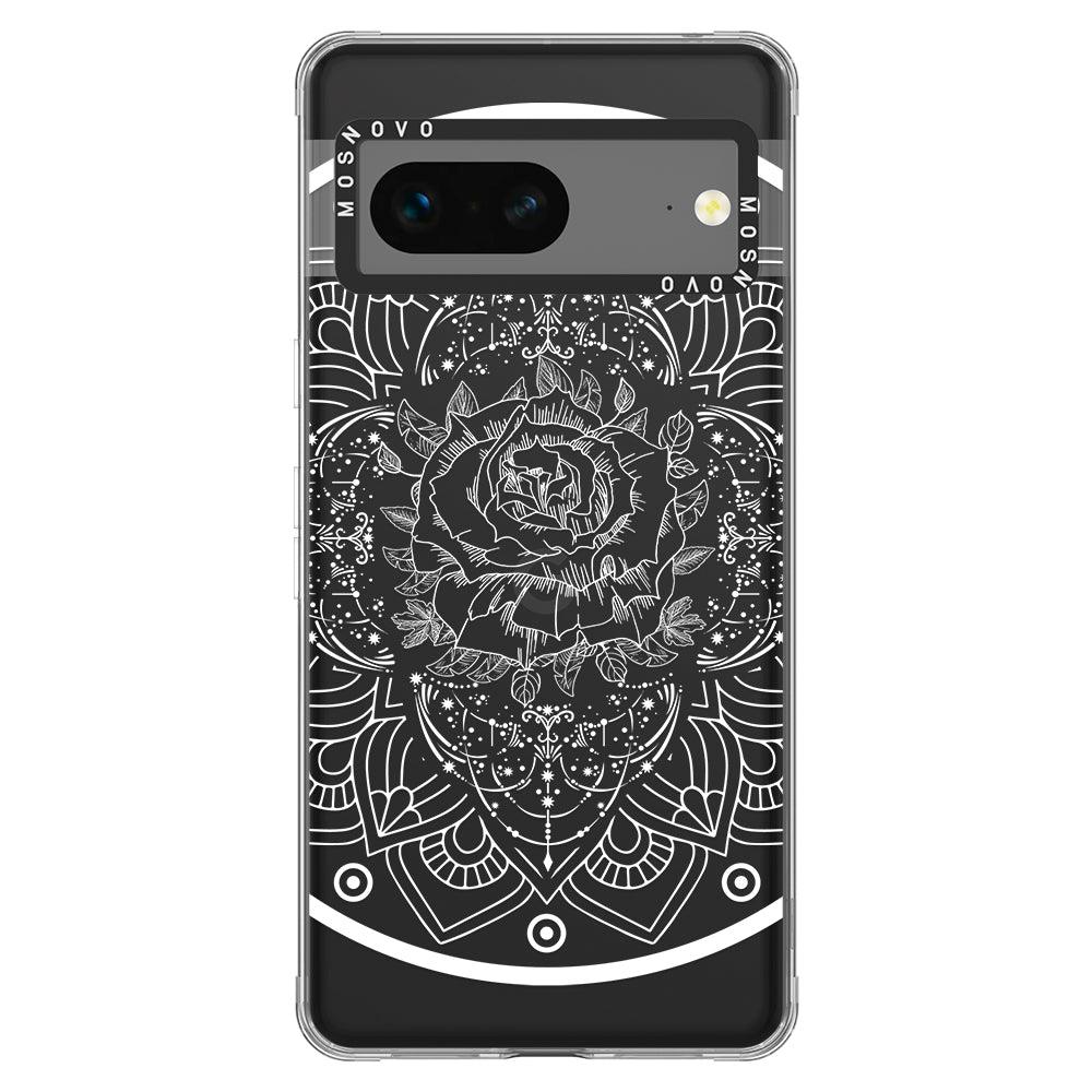 Rose Mandala Phone Case - Google Pixel 7 Case - MOSNOVO