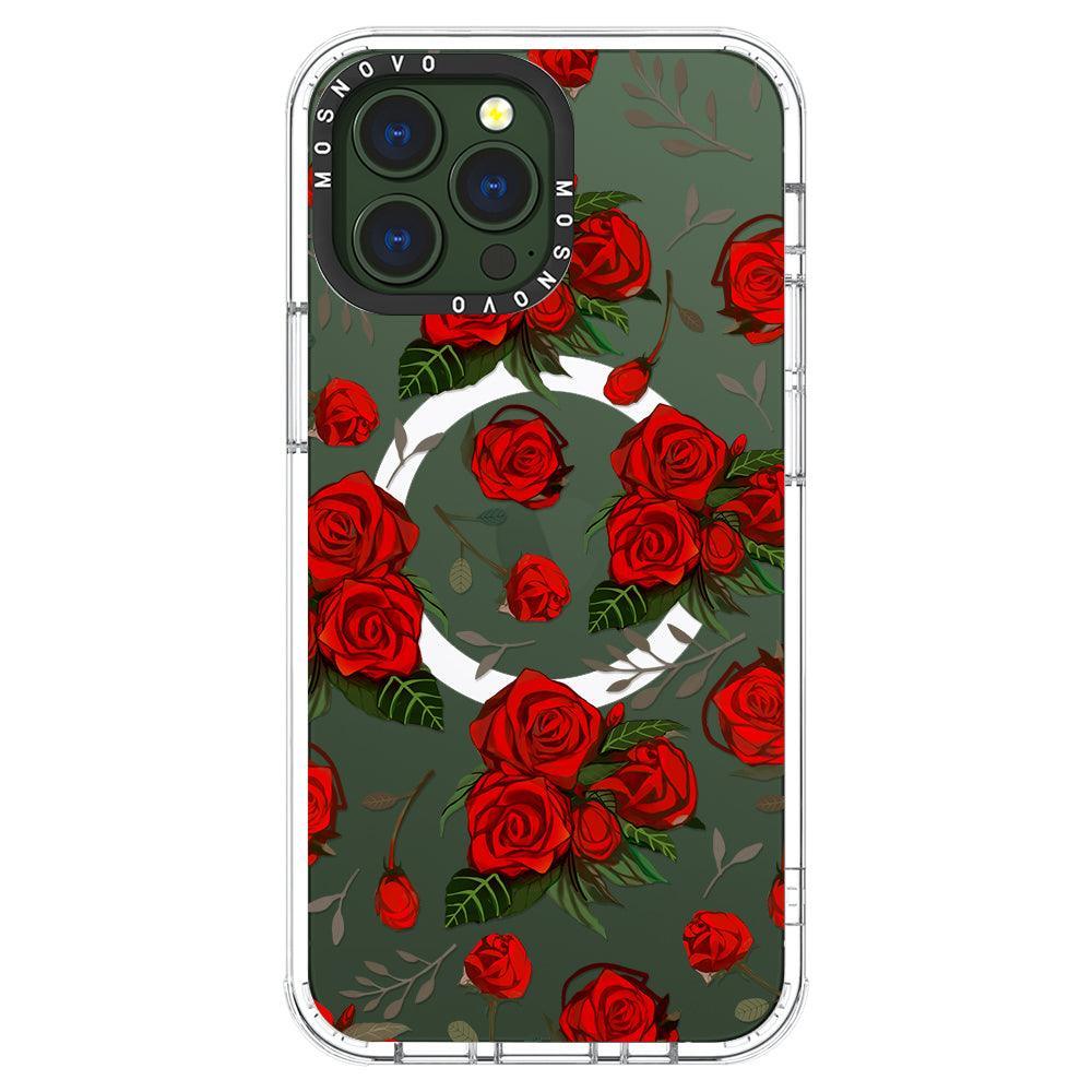 Simply Red Roses Phone Case - iPhone 13 Pro Max Case - MOSNOVO