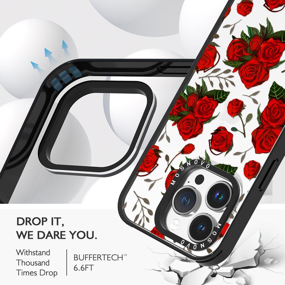 Simply Red Roses Phone Case - iPhone 14 Pro Case - MOSNOVO