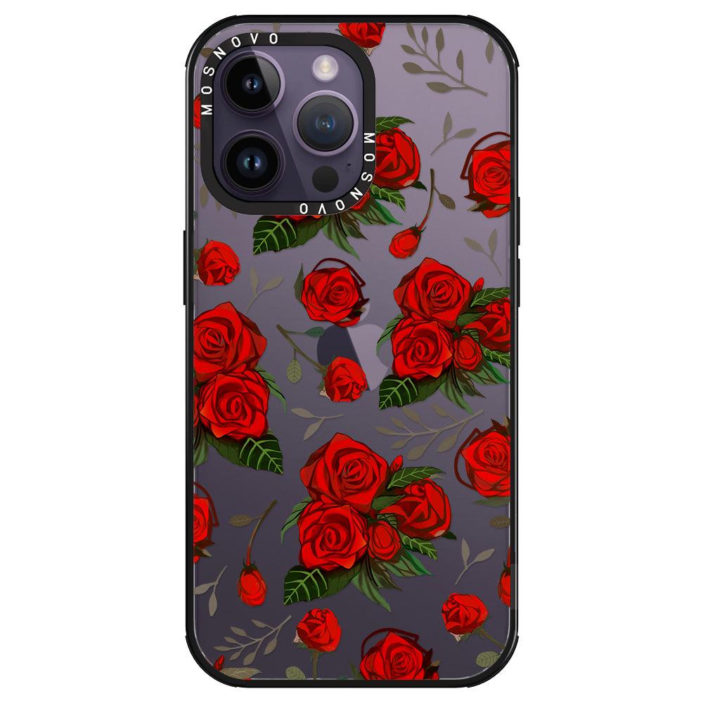 Simply Red Roses Phone Case - iPhone 14 Pro Max Case - MOSNOVO