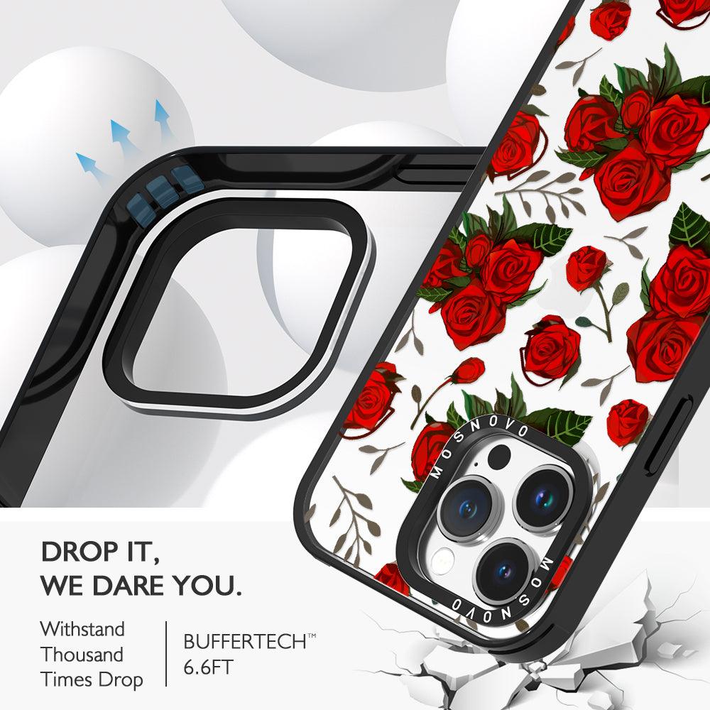 Simply Red Roses Phone Case - iPhone 14 Pro Max Case - MOSNOVO