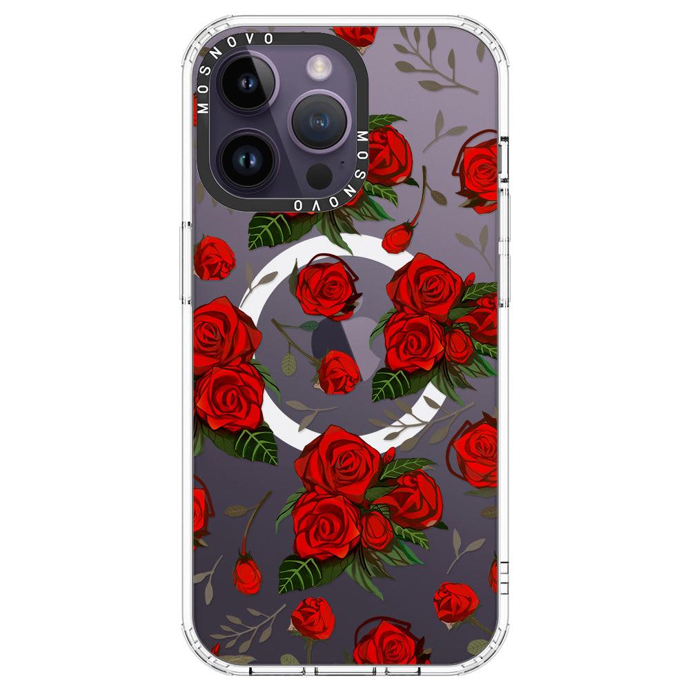 Simply Red Roses Phone Case - iPhone 14 Pro Max Case - MOSNOVO