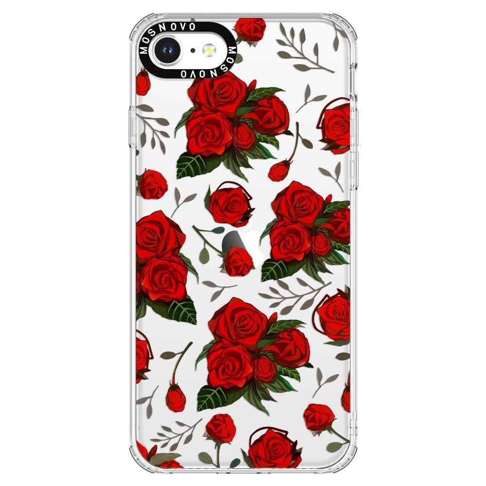 Simply Red Roses Phone Case - iPhone 7 Case - MOSNOVO