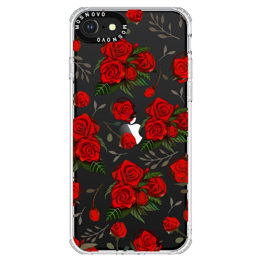 Simply Red Roses Phone Case - iPhone 7 Case - MOSNOVO