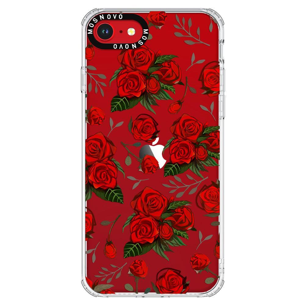 Simply Red Roses Phone Case - iPhone SE 2022 Case - MOSNOVO