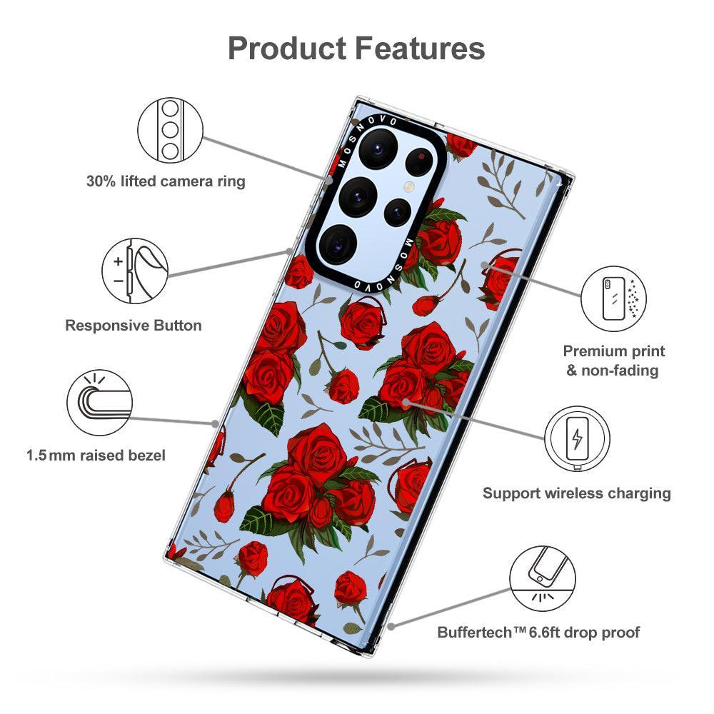 Roses Phone Case - Samsung Galaxy S22 Ultra Case - MOSNOVO