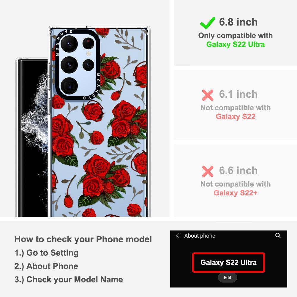 Roses Phone Case - Samsung Galaxy S22 Ultra Case - MOSNOVO