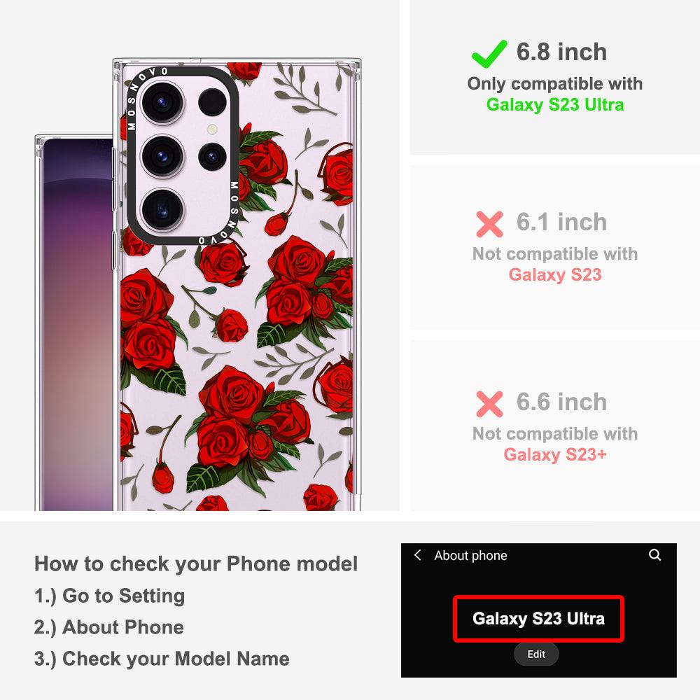 Roses Phone Case - Samsung Galaxy S23 Ultra Case - MOSNOVO