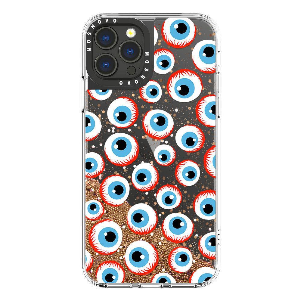 Scary Eyeball Glitter Phone Case - iPhone 13 Pro Max Case – MOSNOVO