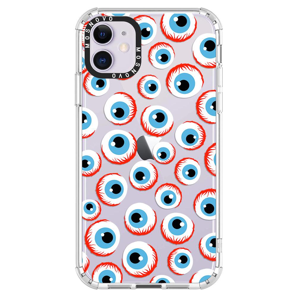 Scary Eyeball Phone Case - iPhone 11 Case - MOSNOVO