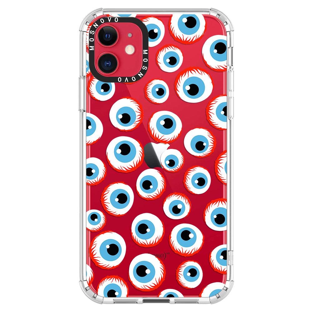 Scary Eyeball Phone Case - iPhone 11 Case - MOSNOVO