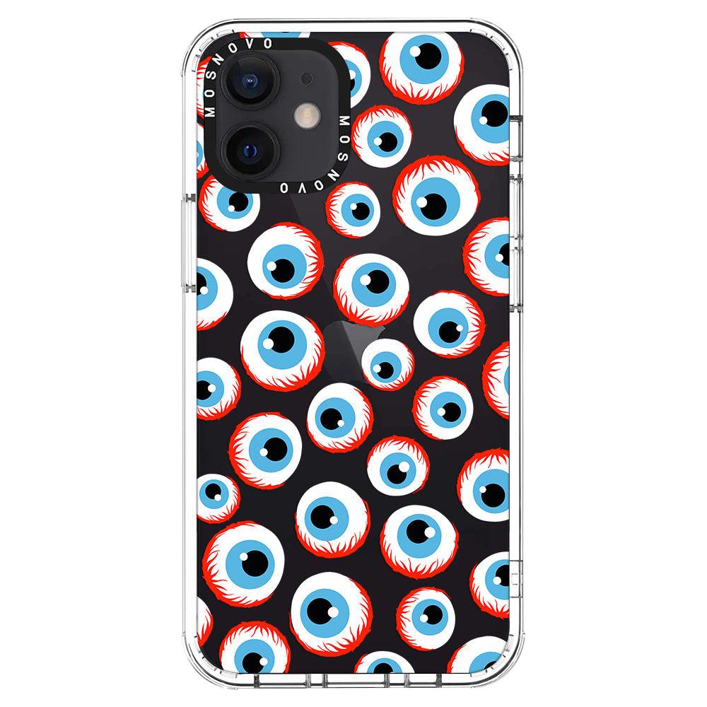 Scary Eyeball Phone Case - iPhone 12 Case - MOSNOVO