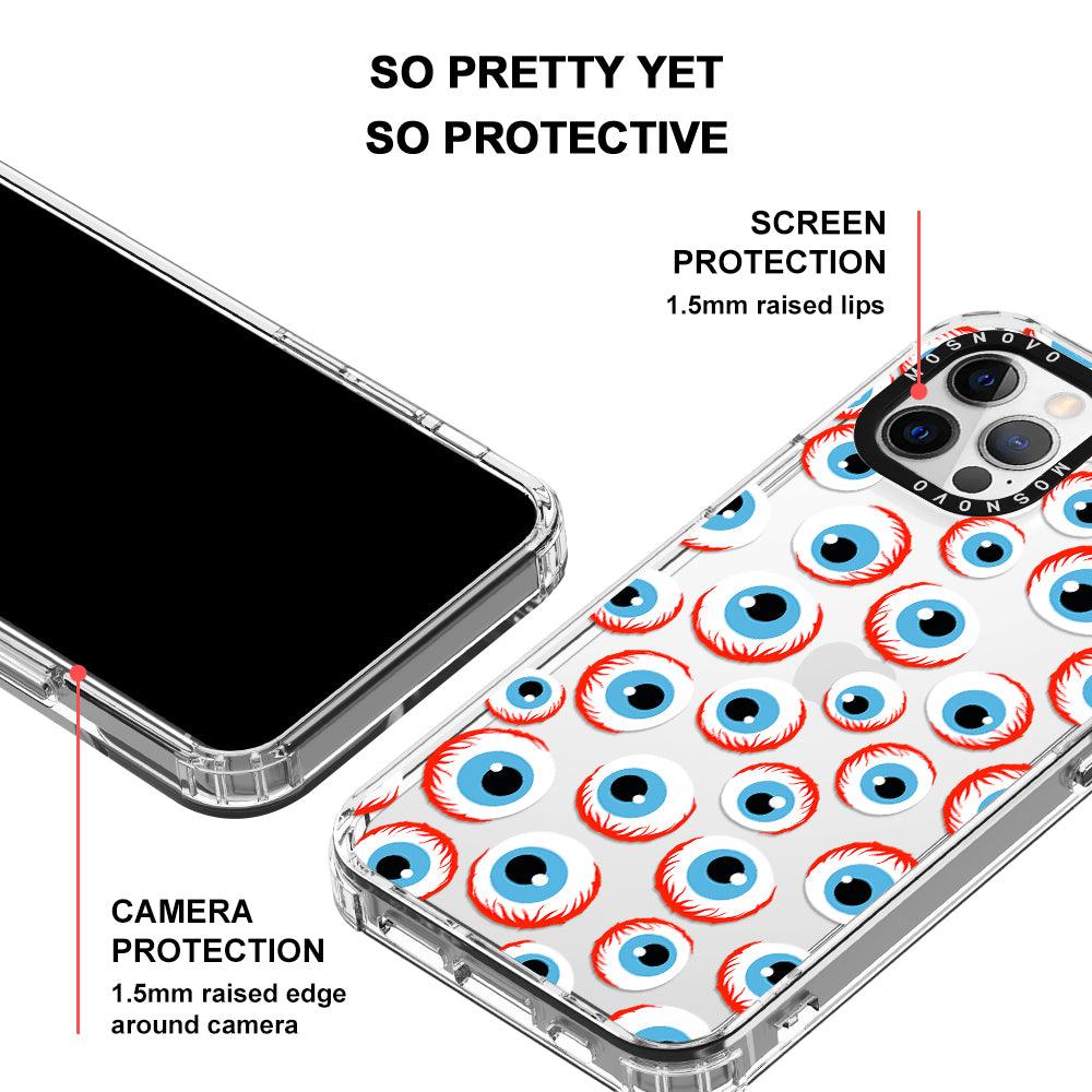 Scary Eyeball Phone Case - iPhone 12 Pro Case - MOSNOVO