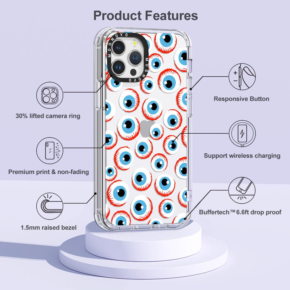 Scary Eyeball Phone Case - iPhone 12 Pro Case - MOSNOVO