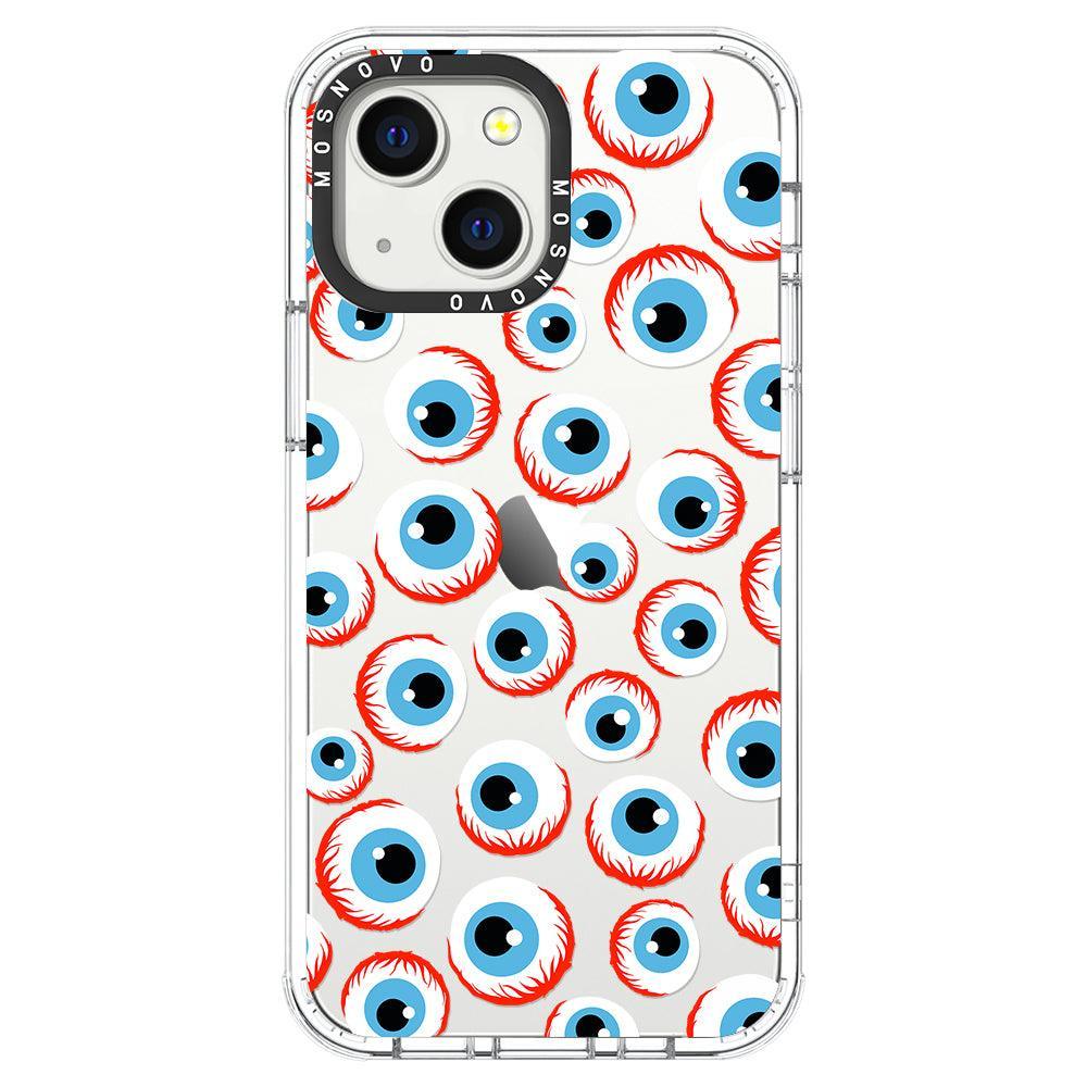 Scary Eyeball Phone Case - iPhone 13 Mini Case - MOSNOVO