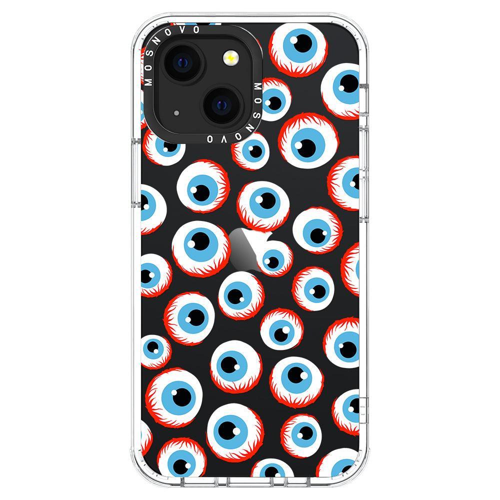 Scary Eyeball Phone Case - iPhone 13 Mini Case - MOSNOVO