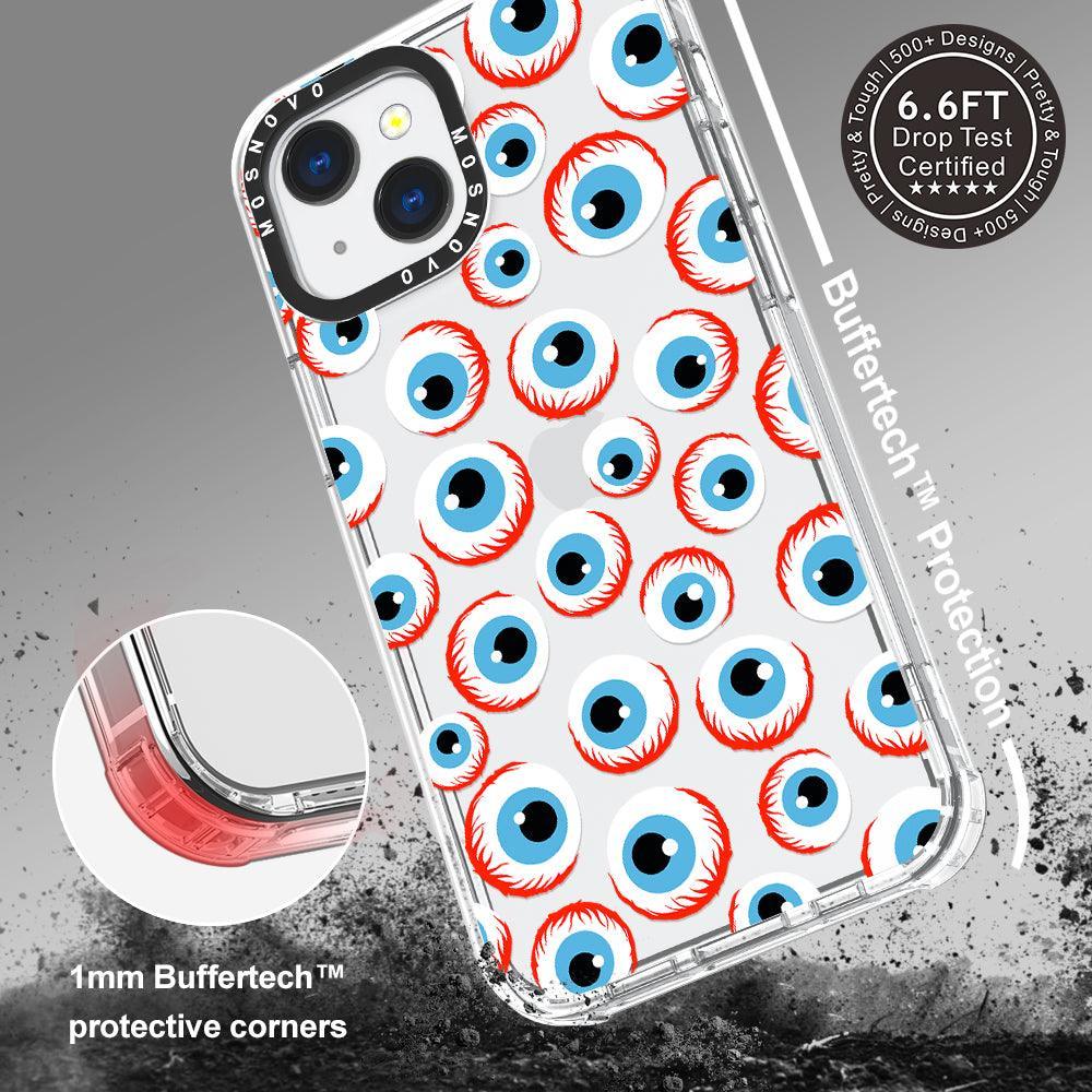 Scary Eyeball Phone Case - iPhone 13 Mini Case - MOSNOVO