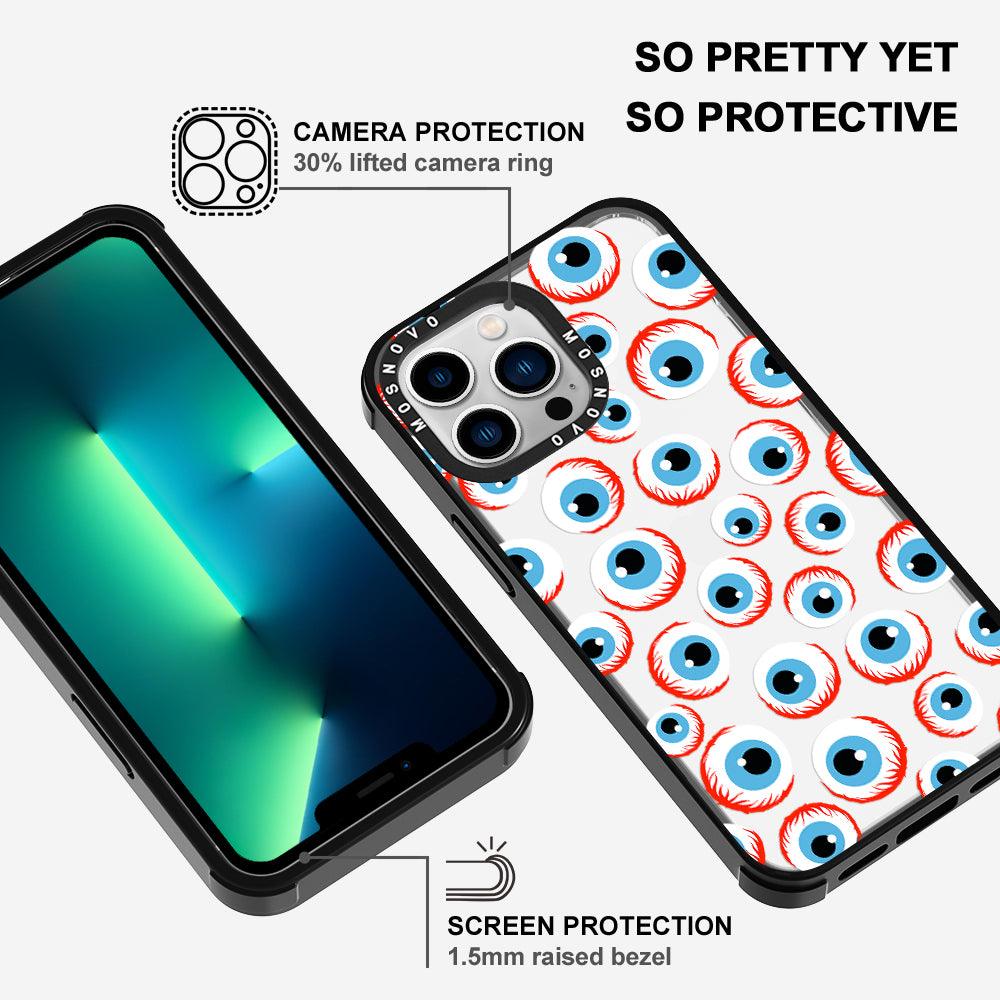 Scary Eyeball Phone Case - iPhone 13 Pro Case - MOSNOVO