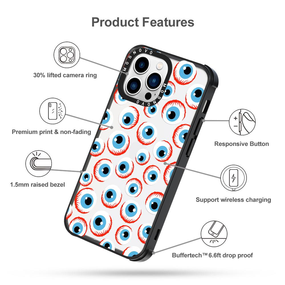 Scary Eyeball Phone Case - iPhone 13 Pro Case - MOSNOVO