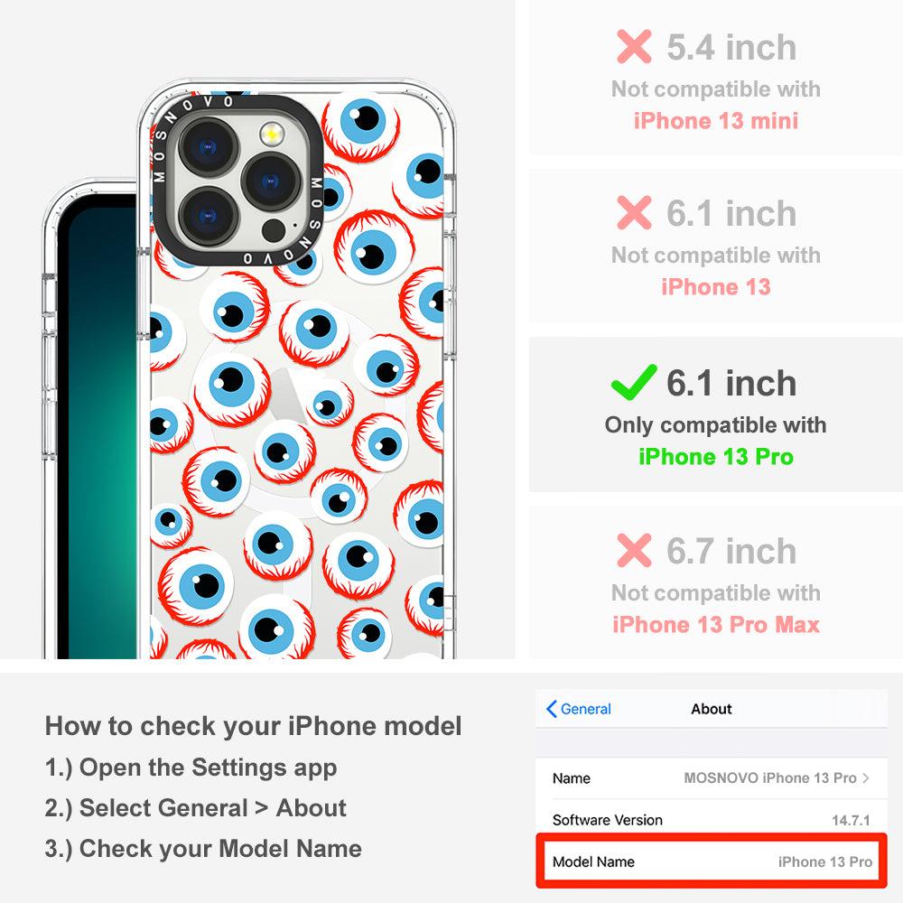 Scary Eyeball Phone Case - iPhone 13 Pro Case - MOSNOVO