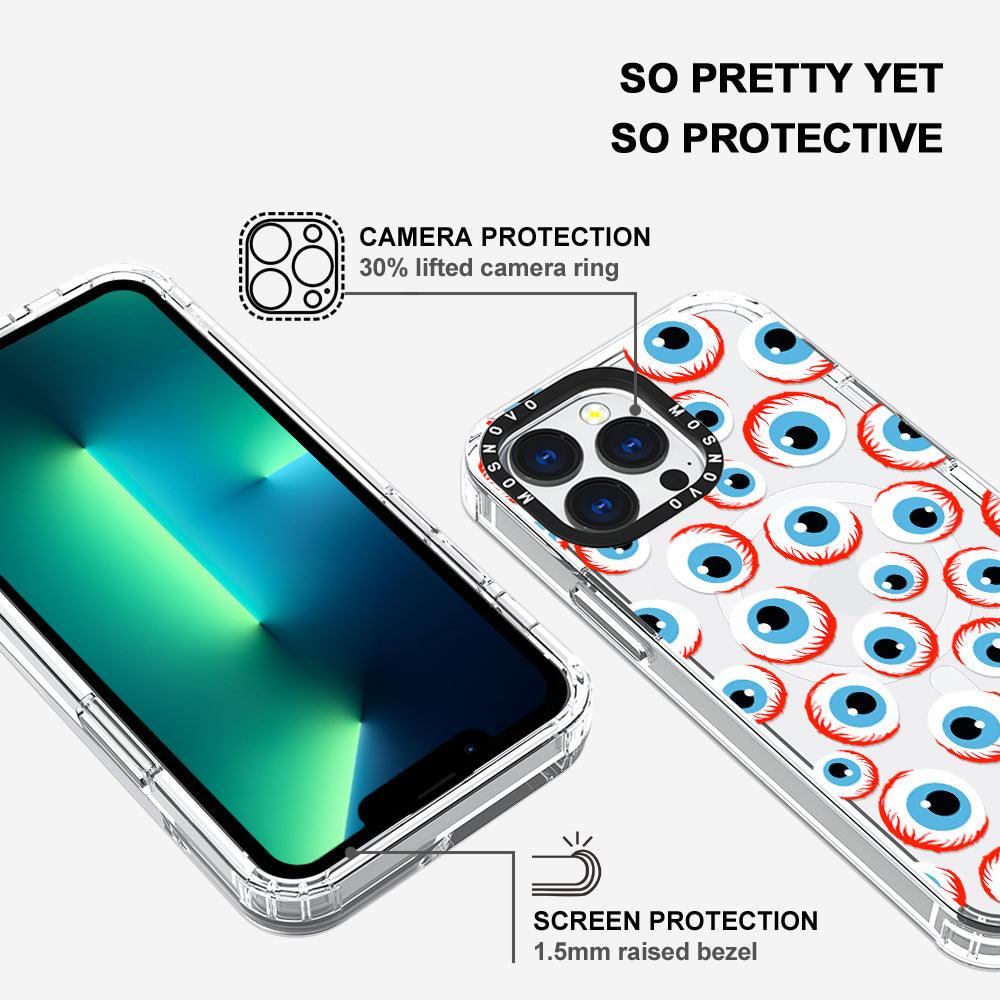 Scary Eyeball Phone Case - iPhone 13 Pro Case - MOSNOVO