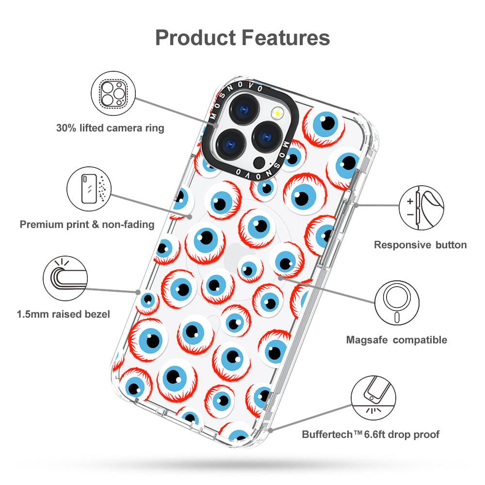 Scary Eyeball Phone Case - iPhone 13 Pro Case - MOSNOVO